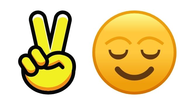 Peace Sign Emoji - Peace Sign Hand