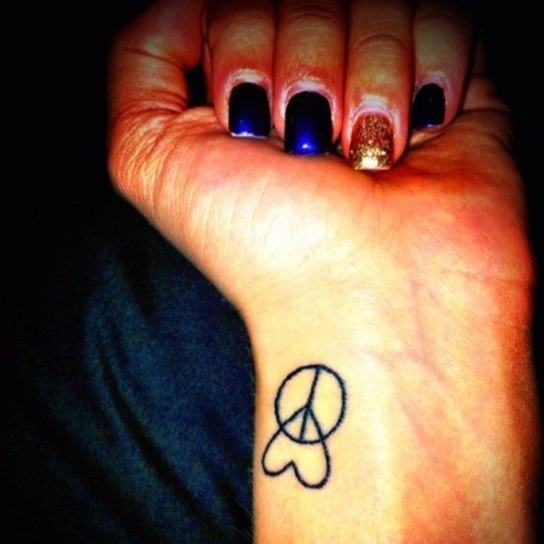Peace and Love Tattoo